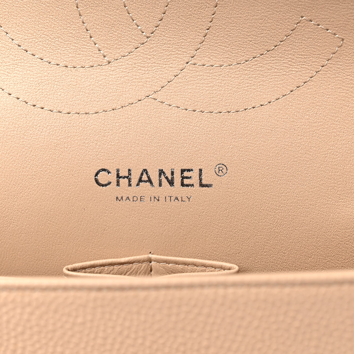 Chanel Caviar Quilted Jumbo Double Flap Beige Clair 5 of 9