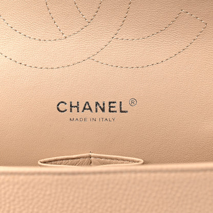 Chanel Caviar Quilted Jumbo Double Flap Beige Clair 5 of 9