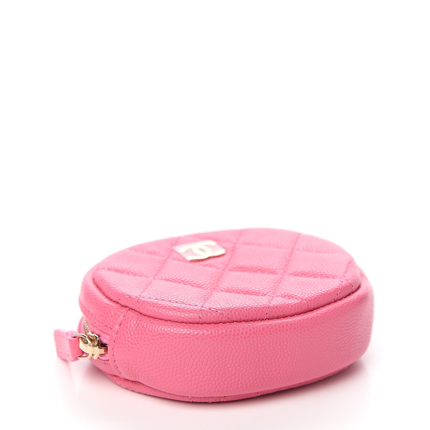 Chanel Iridescent Caviar Quilted Zip Around Classic Coin Purse Pink 3 of 7