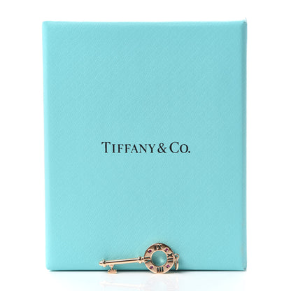Tiffany 18K Rose Gold Ruby Atlas Pierced Key Pendant 4 of 4