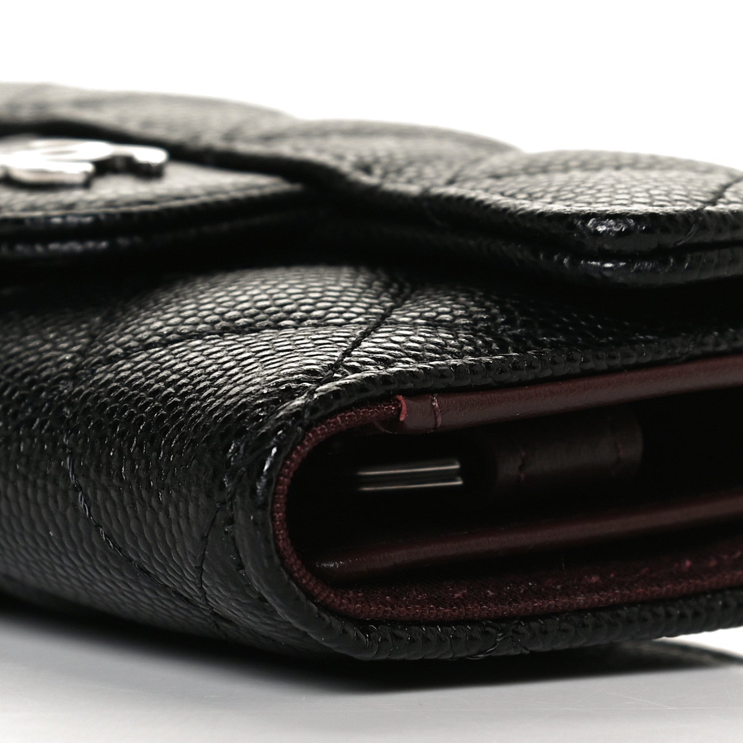Chanel Caviar Quilted Classic 4 Key Holder Wallet Black 6 of 10