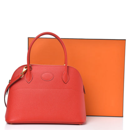 Hermes Epsom Bolide 27 Rouge De Coeur 9 of 9