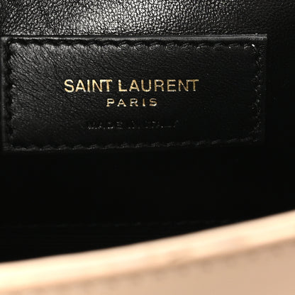 Saint Laurent Smooth Calfskin Medium Braided Monogram Kate Satchel Nude Powder 6 of 10