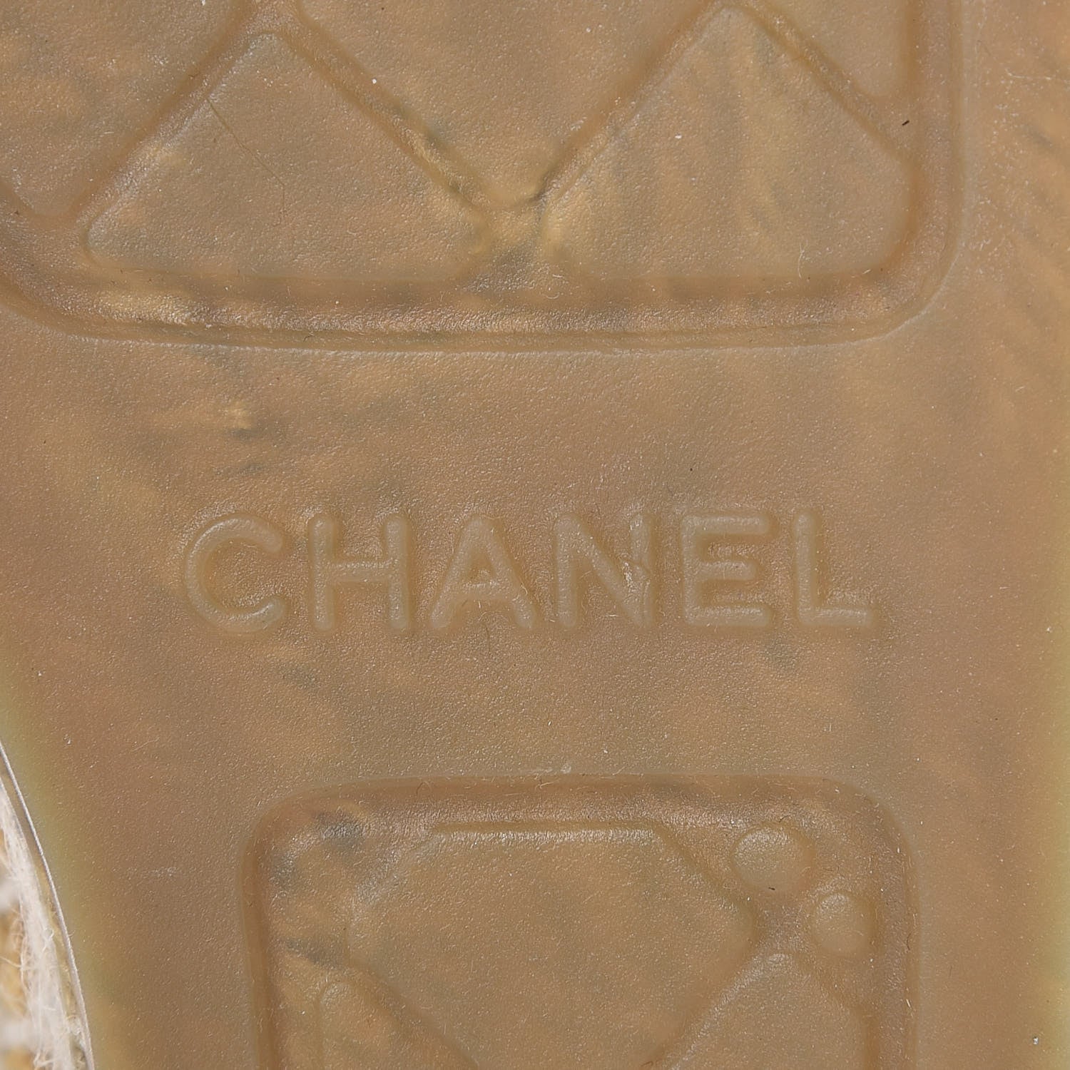 Chanel Velvet Grosgrain Quilted Camellia CC Espadrilles 38 Gold Black 6 of 11