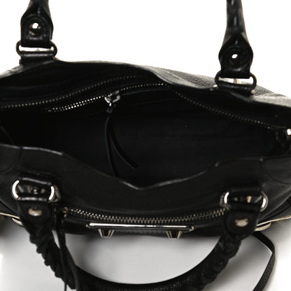 Balenciaga Chevre Silver Metallic Edge Hardware Mini City Black 5 of 14