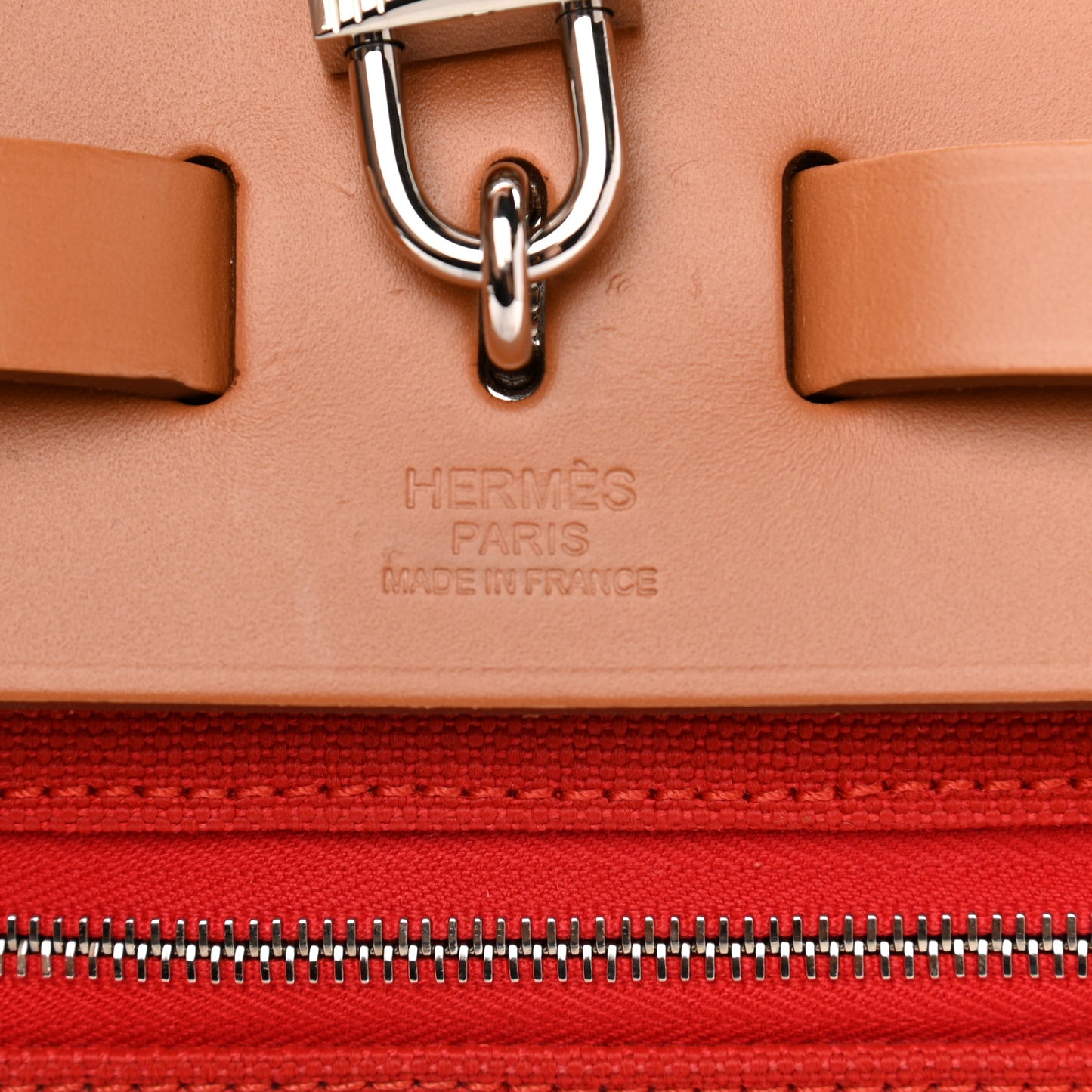 Vache Hunter Toile Herbag Zip 31 PM Rouge Tomate Natural