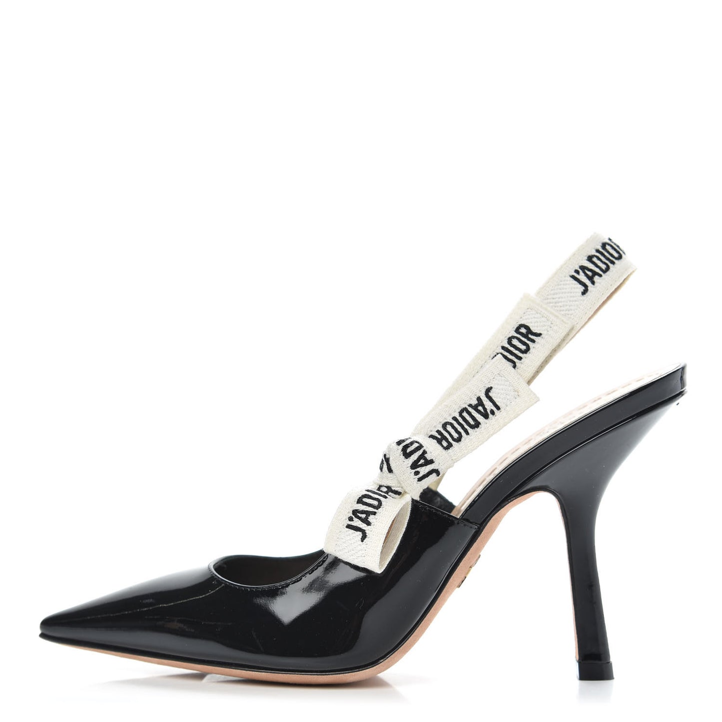 Patent Ribbon J'Adior Slingback 100mm Pumps 36 Black