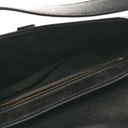 Christian Dior Grained Calfskin Saddle Bag Black 5 of 10