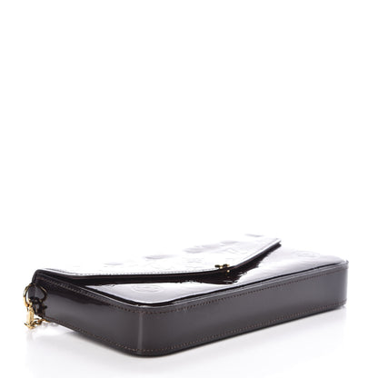 Louis Vuitton Vernis Pochette Felicie Chain Wallet Amarante 4 of 9