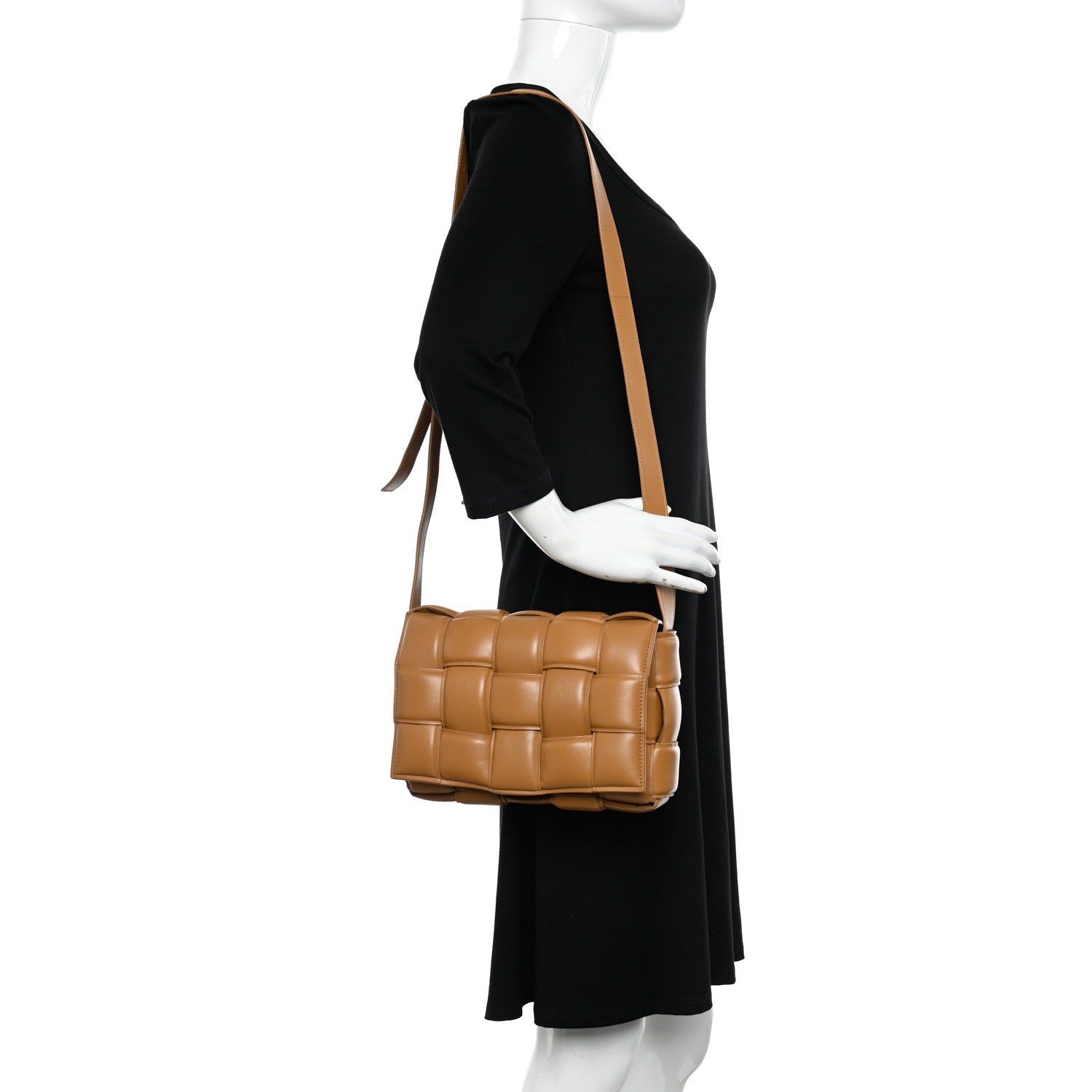 Bottega Veneta Nappa Maxi Intreccio Padded Cassette Crossbody Bag Caramel 2 of 9