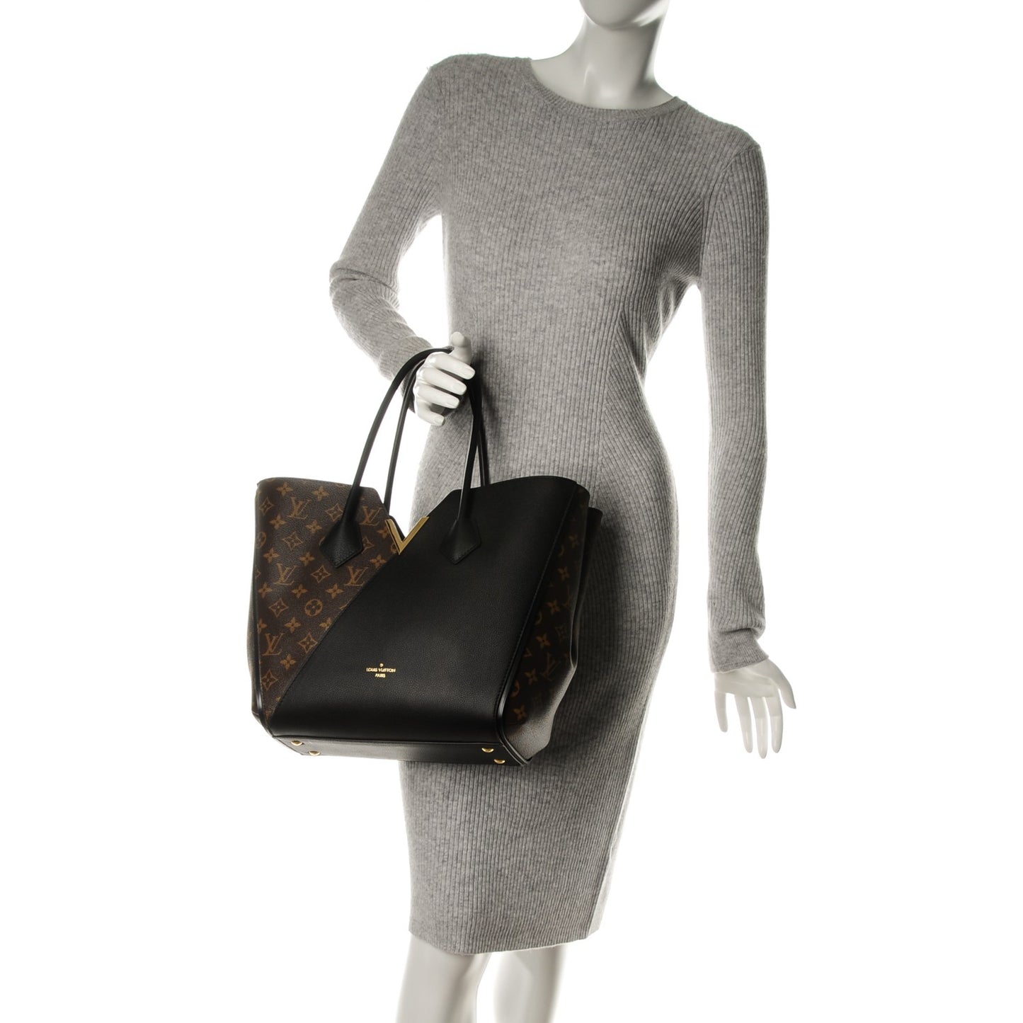 Calfskin Monogram Kimono Tote Black