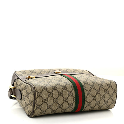 Gucci GG Supreme Monogram Web Small Ophidia Shoulder Bag Brown 4 of 10