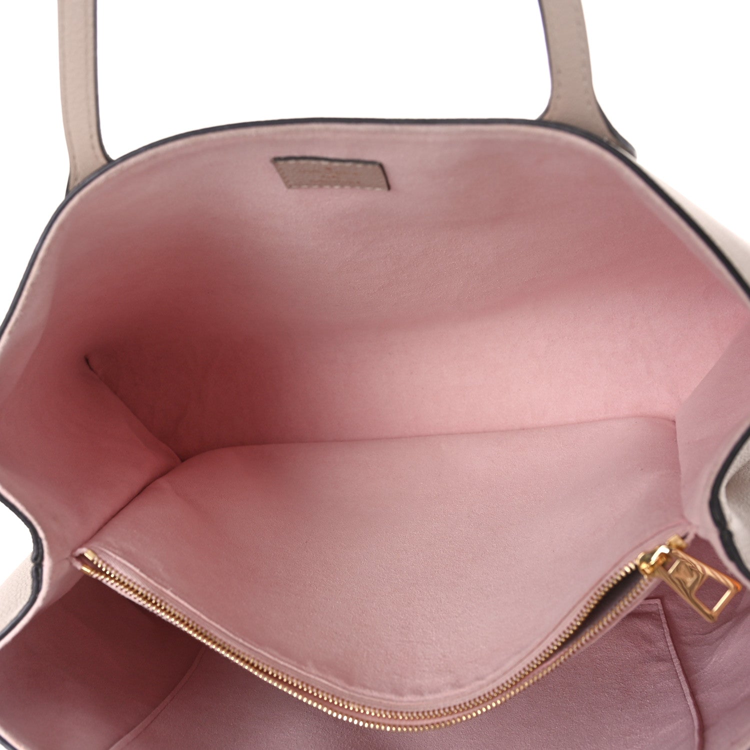 Louis Vuitton Grained Calfskin Lockme Shopper Greige 5 of 8