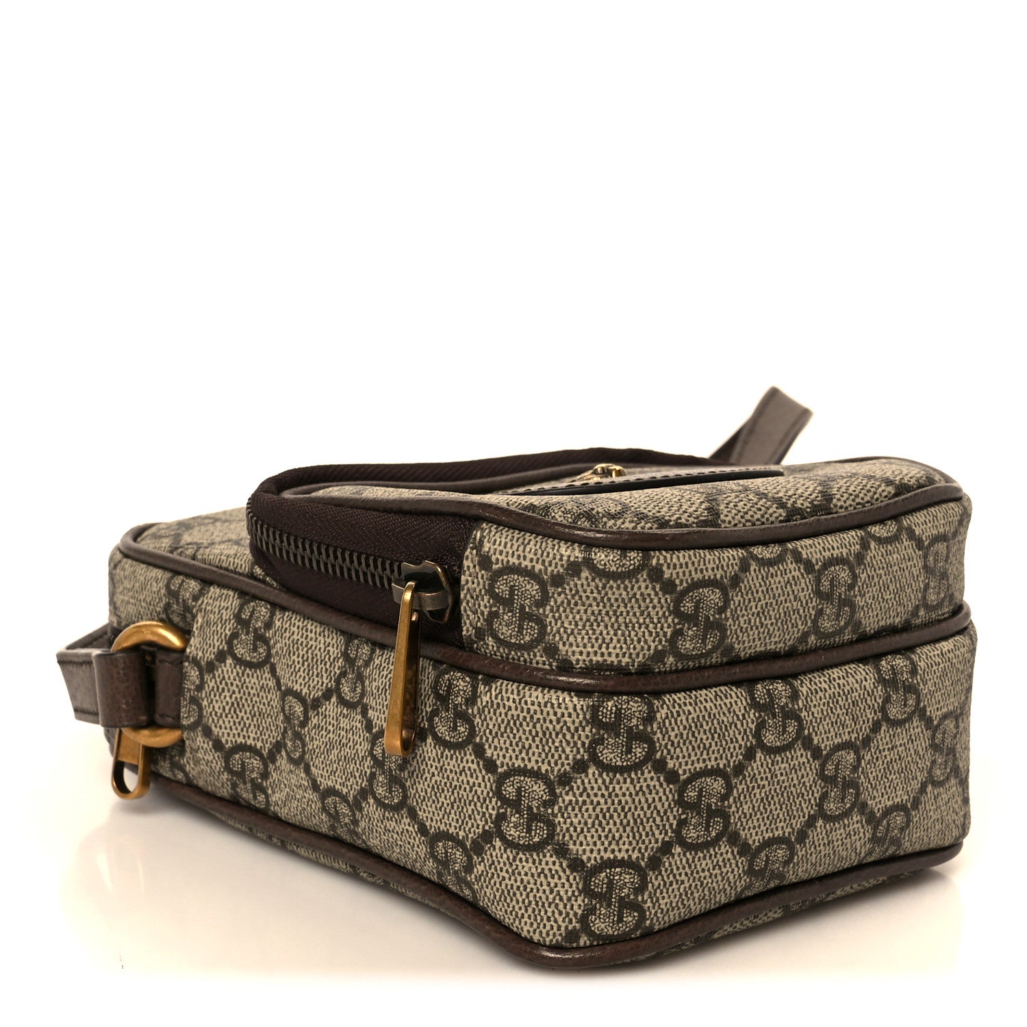 Gucci GG Supreme Monogram Mini Neo Vintage Double Zip Messenger