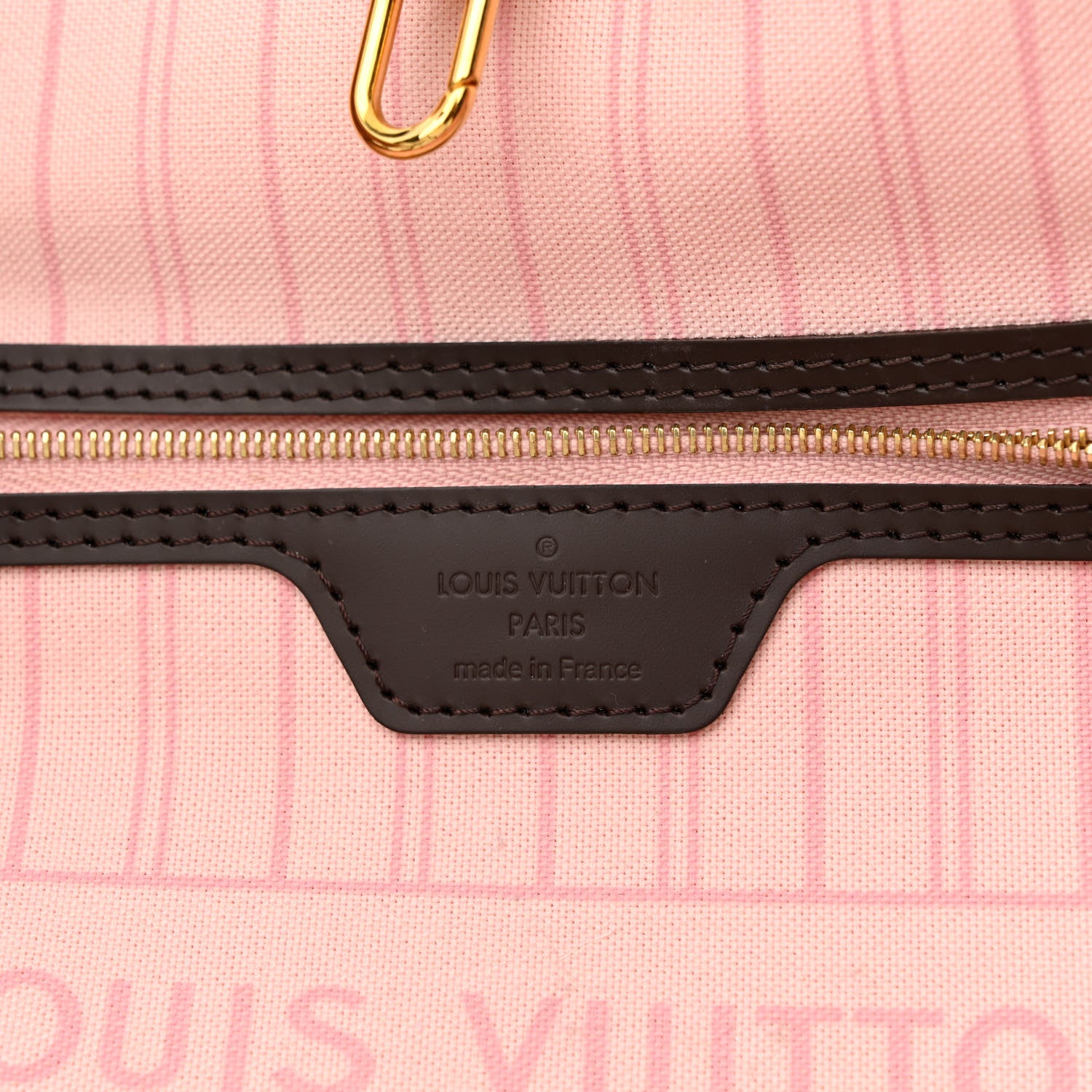 Louis Vuitton Damier Ebene Neo Neverfull MM Rose Ballerine 8 of 11