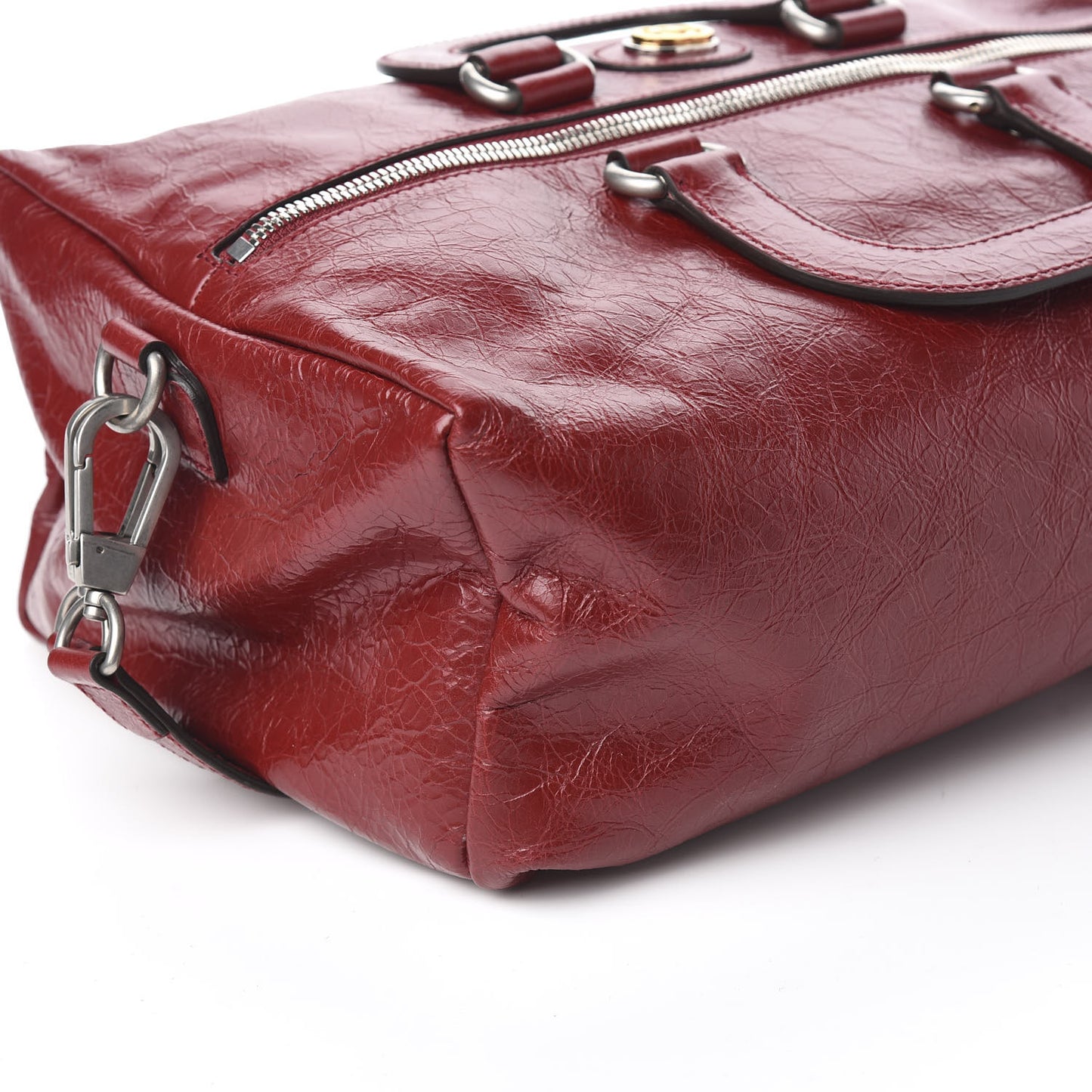 Fluffy Calfskin Morpheus Convertible Backpack Red