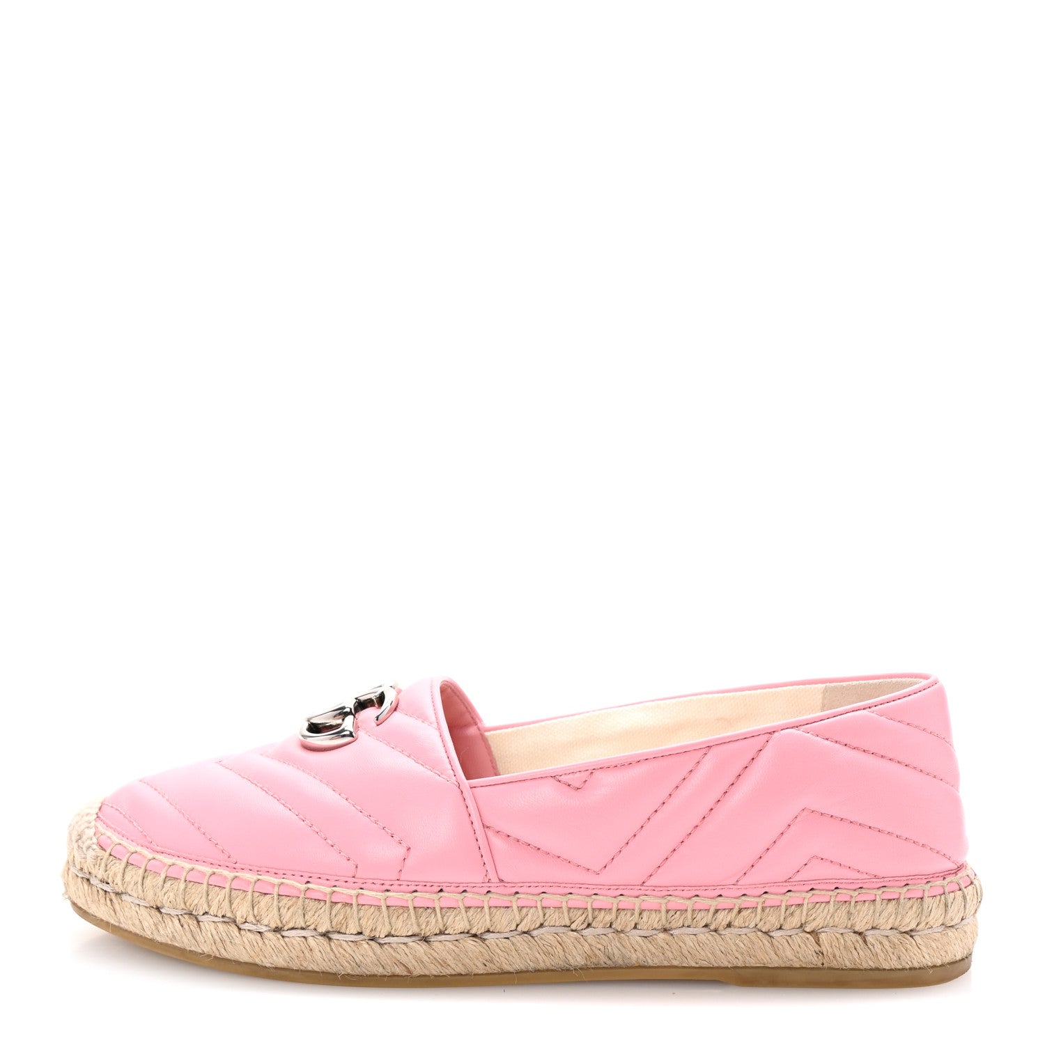 Gucci Nappa Matelasse GG Marmont Espadrilles 38.5 Wild Rose 1 of 10
