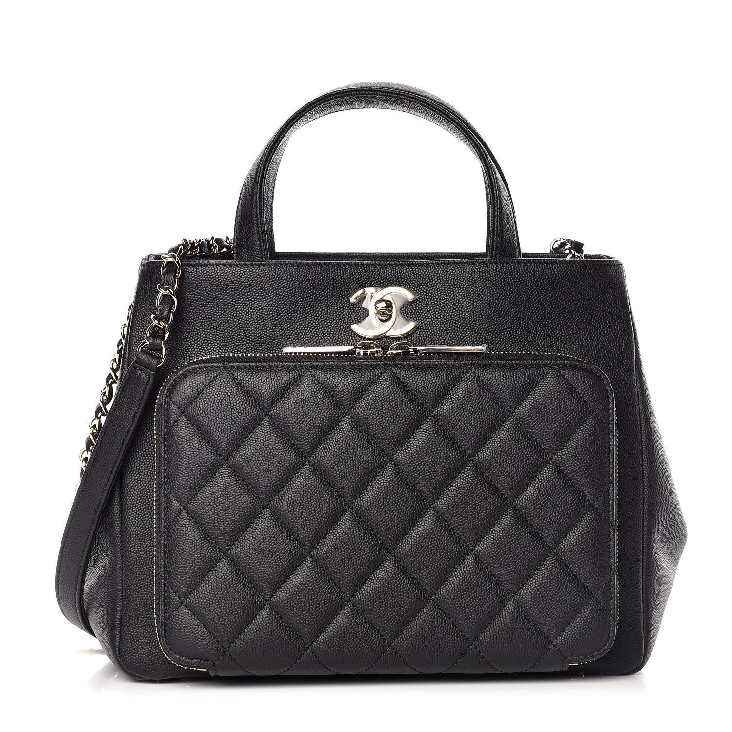 Chanel Caviar Quilted Small Business Affinity Shopping Bag Black 1 of 10