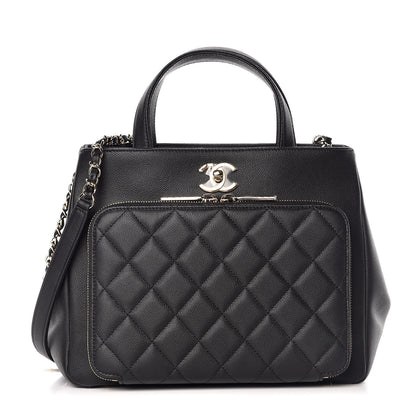 Chanel Caviar Quilted Small Business Affinity Shopping Bag Black 1 of 10