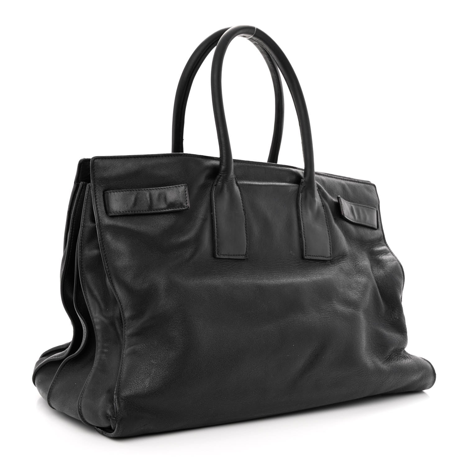 Saint Laurent Calfskin Large Sac de Jour Carryall Black 3 of 18