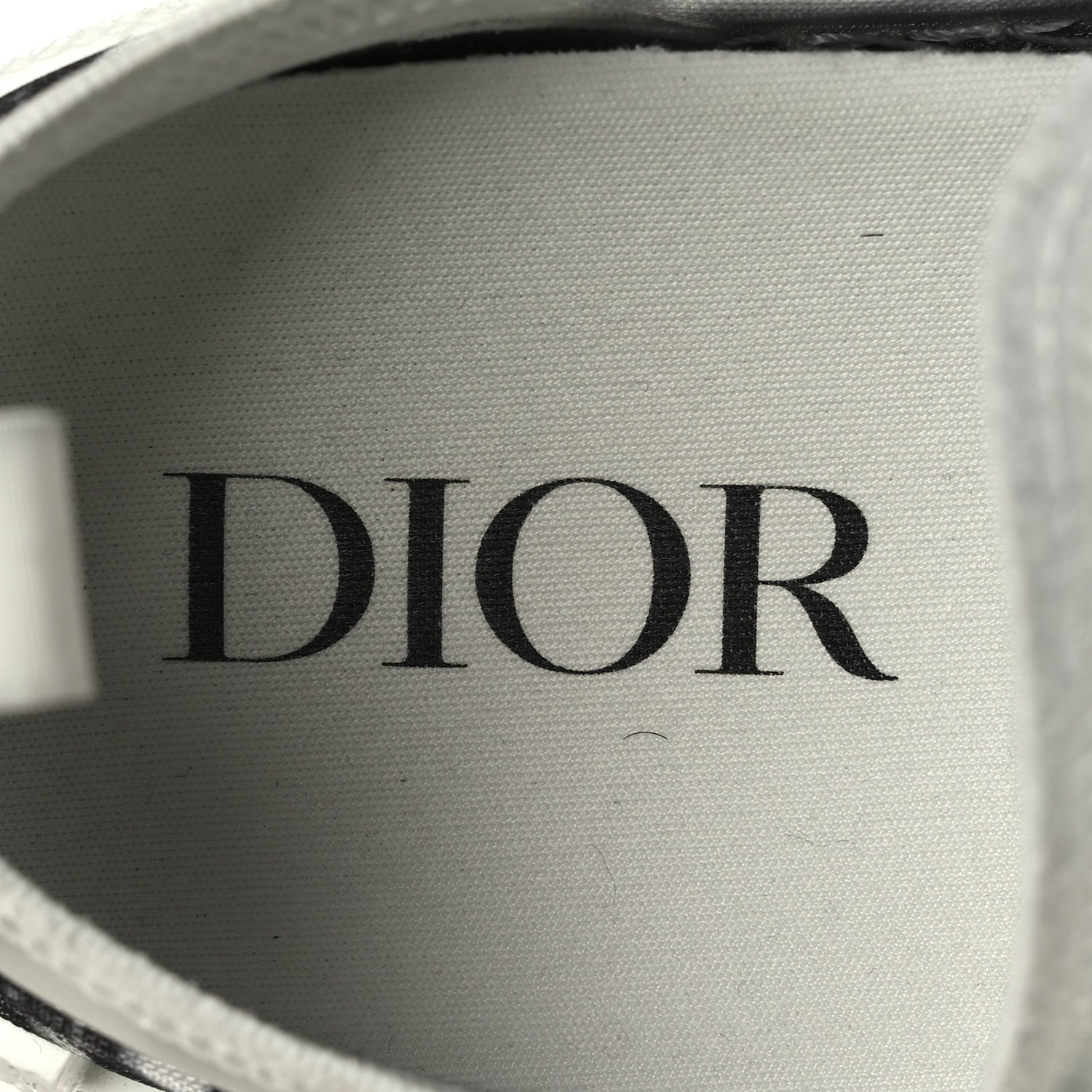 Christian Dior Technical Canvas Oblique Mens B23 Low Top Sneakers 43 White Black 7 of 7
