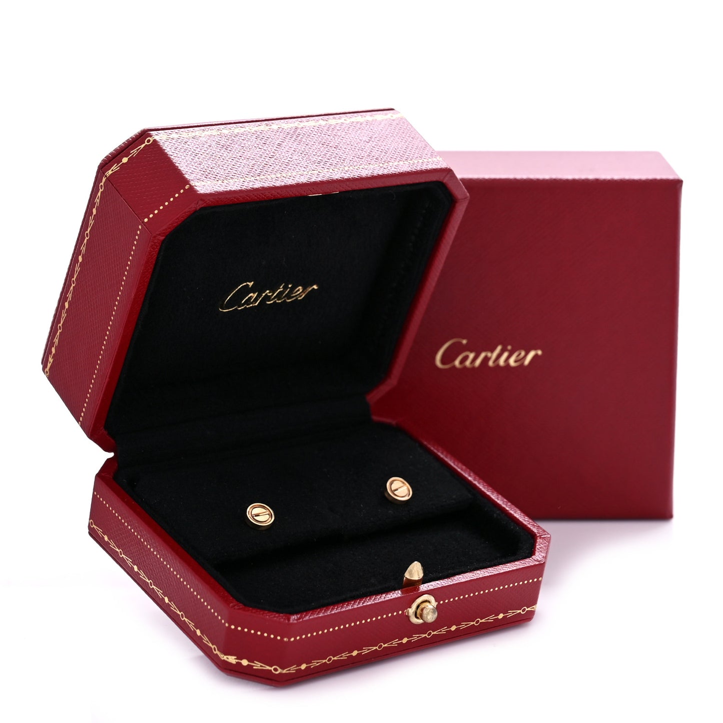 18K Yellow Gold LOVE Earrings