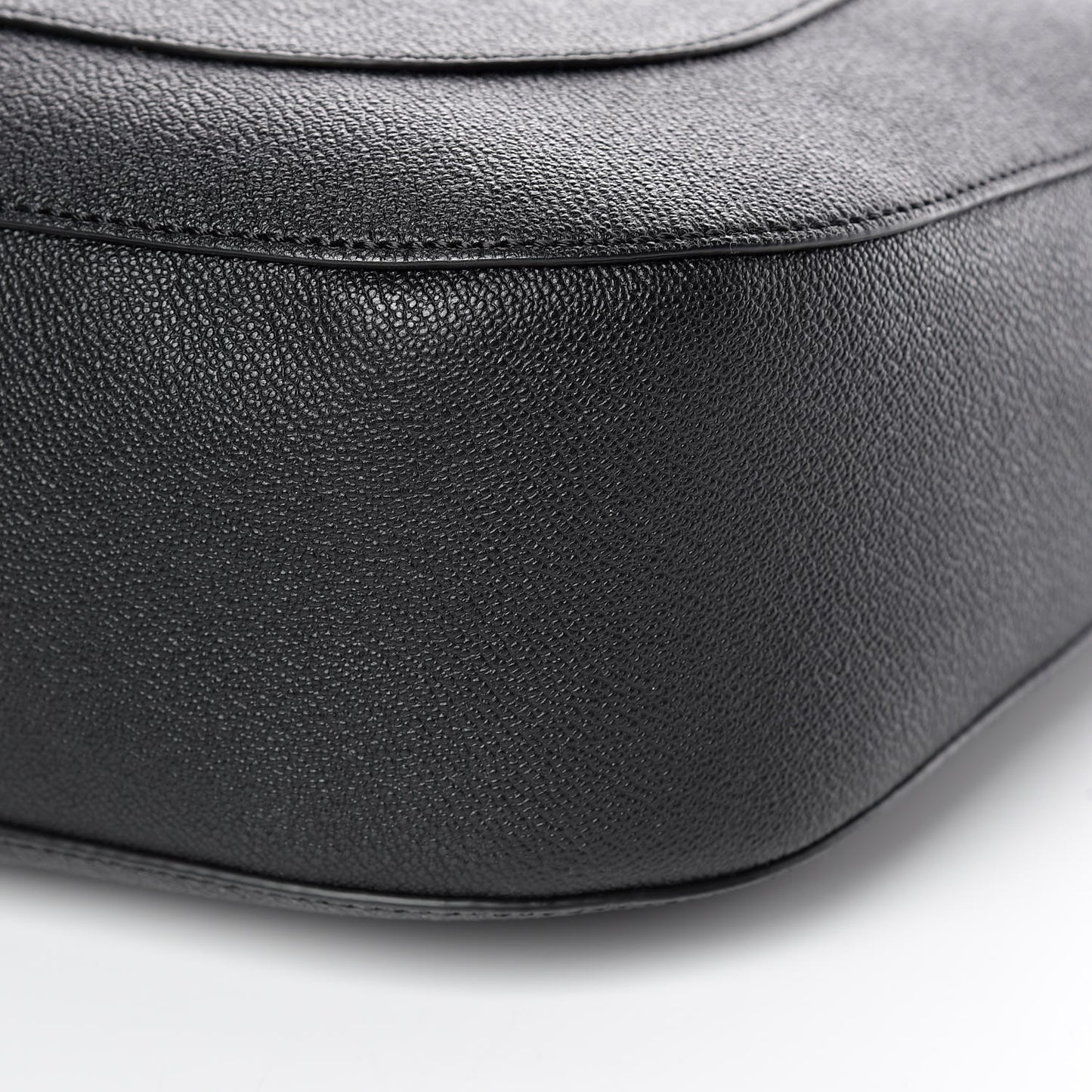 Grainy Calfskin Small Elmstone Hobo Black
