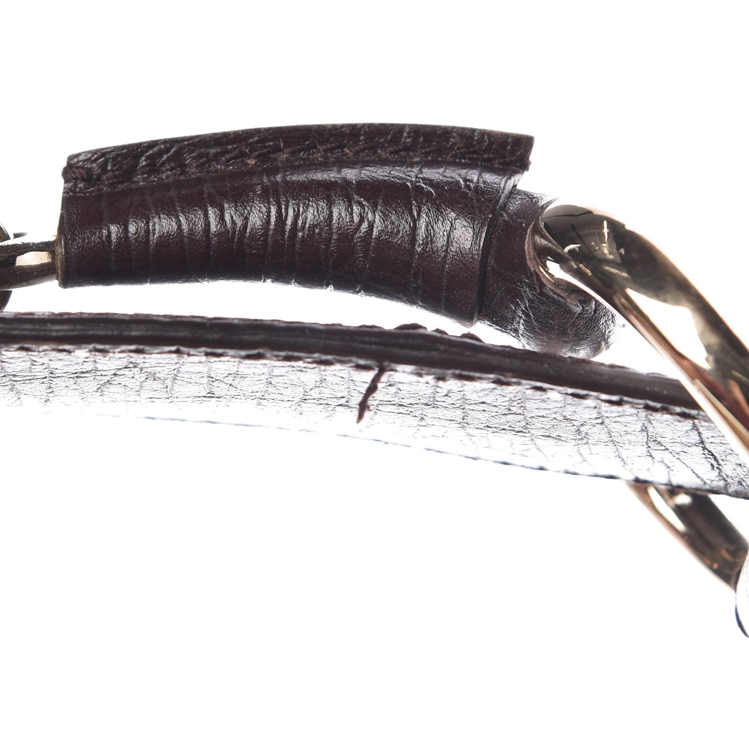 Gucci Monogram Medium Horsebit Chain Hobo Dark Brown 8 of 11