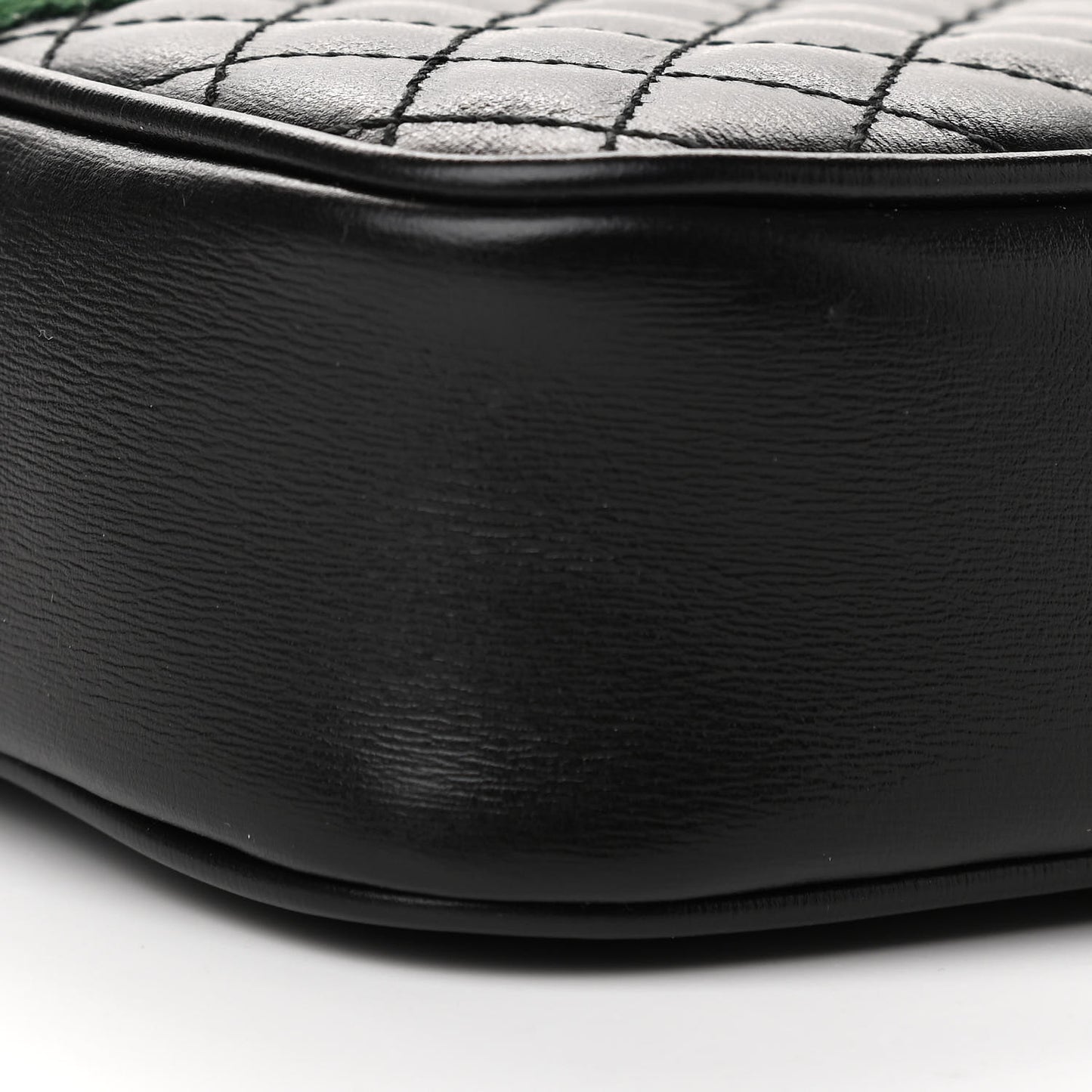 Calfskin Trapuntata Web Mini GG Shoulder Bag Black