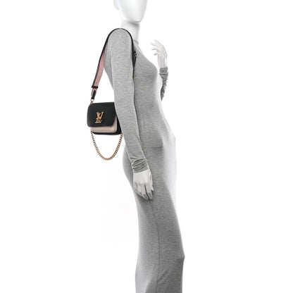 Louis Vuitton Grained Calfskin Lockme Tender Black 2 of 11
