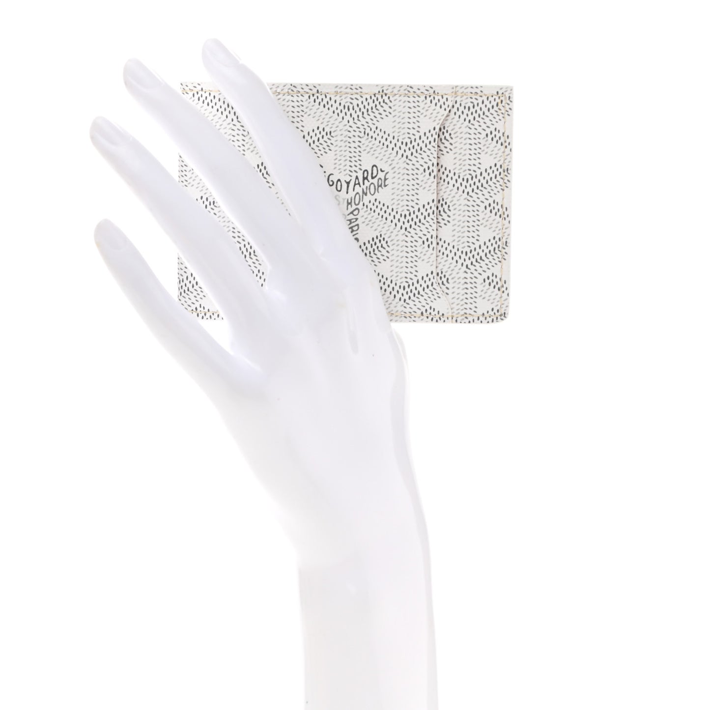 Goyardine Multi Slot Bi-Fold Wallet White