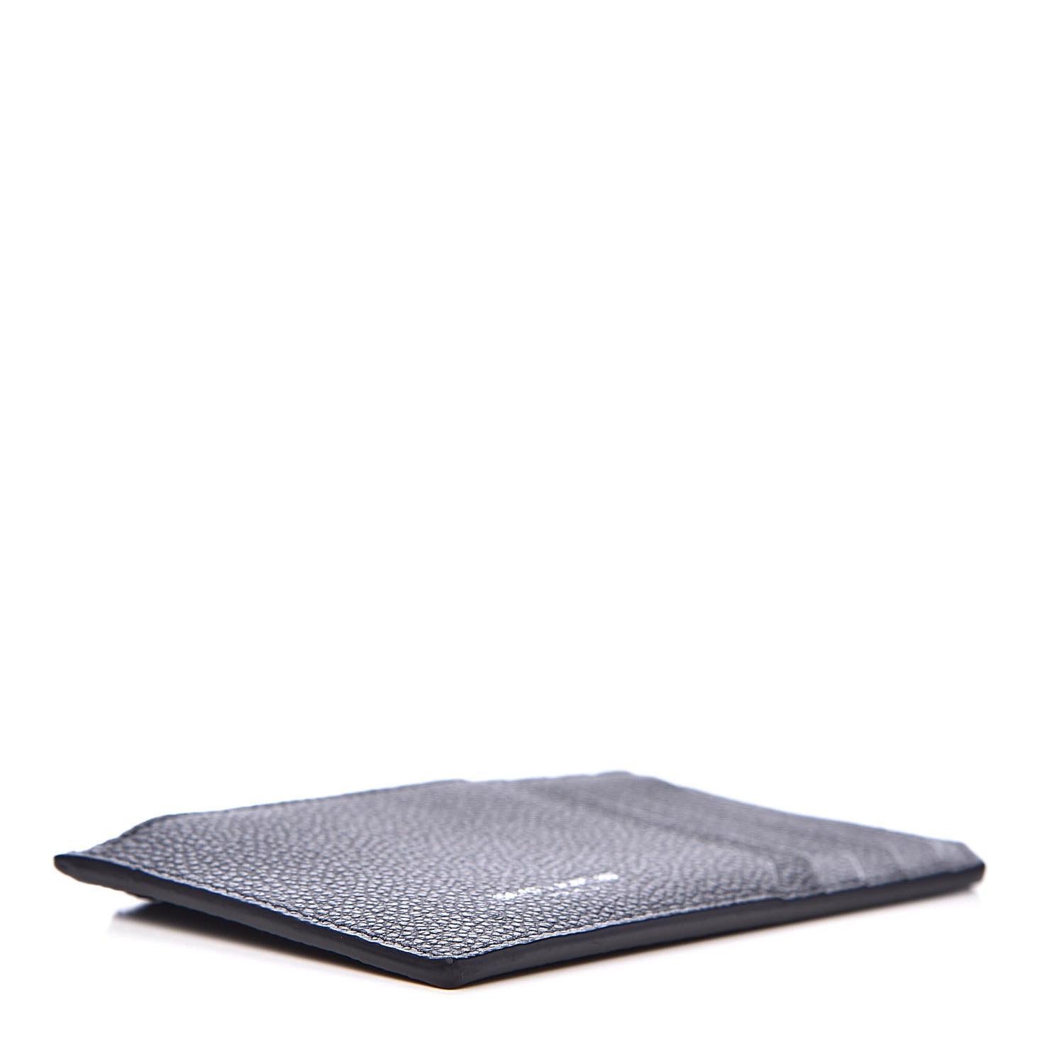 Saint Laurent Grained Calfskin 5 Fragments Zip Pouch Card Holder Black 4 of 8