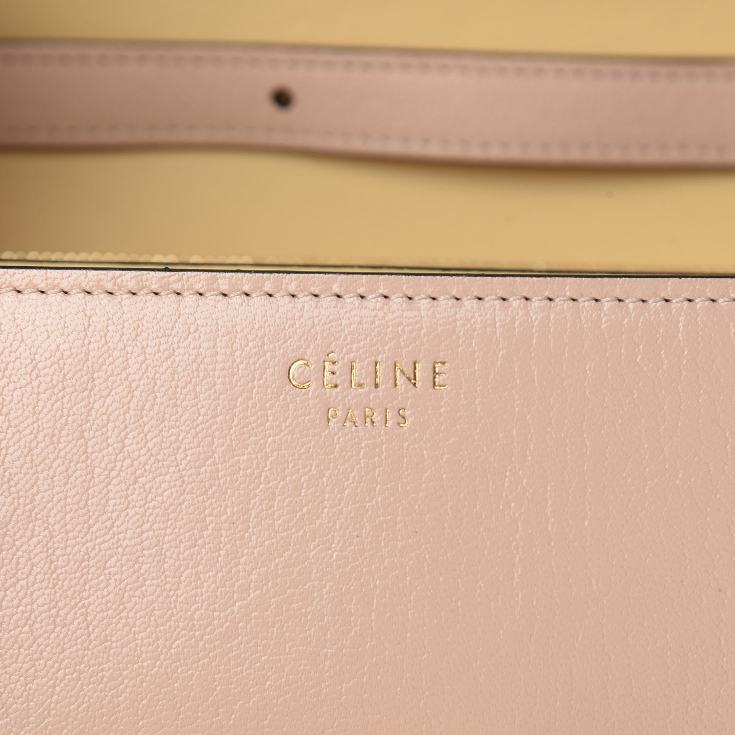 Celine Shiny Goatskin Medium Classic Box Flap Bag Blush 13 of 15
