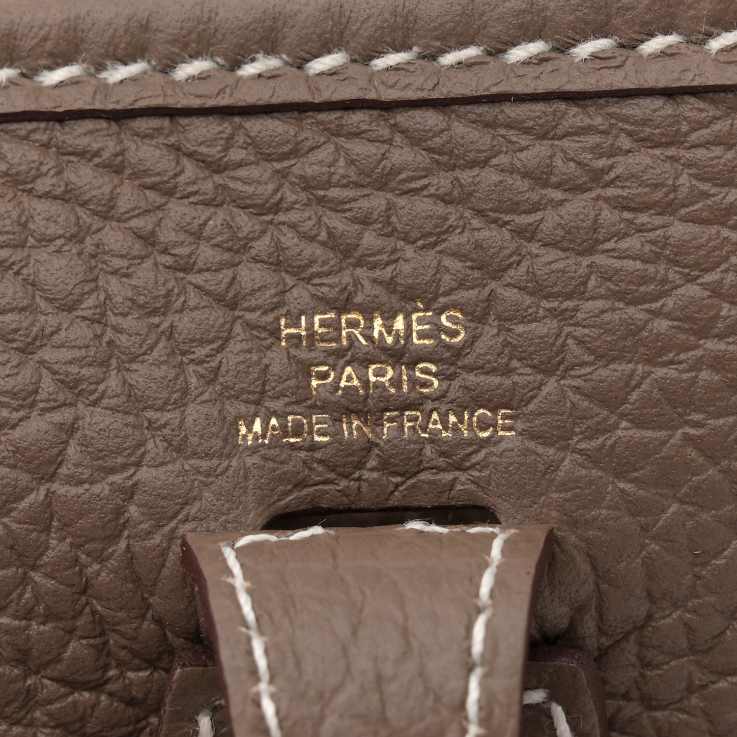 Hermes Taurillon Clemence Amazone Evelyne TPM Etoupe Bleu Indigo 6 of 11