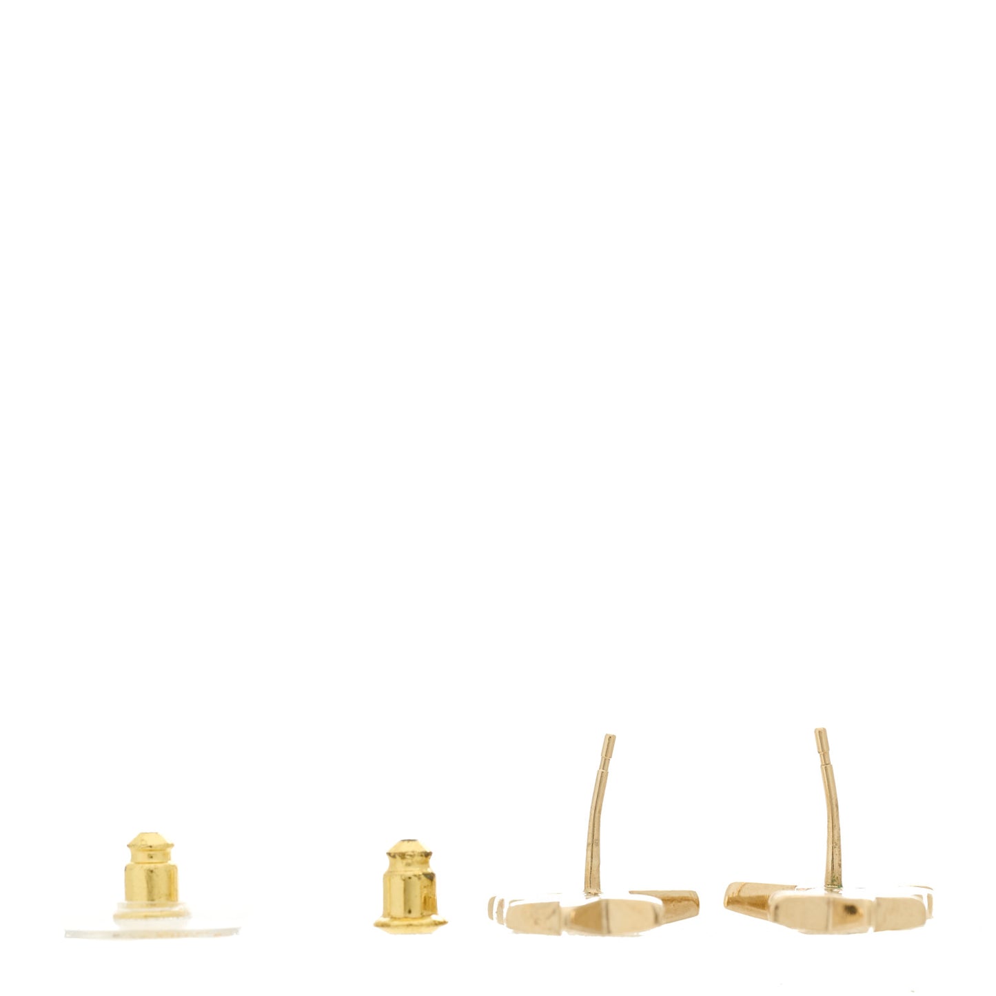 Crystal Star CC Earrings Gold