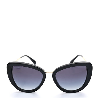 Chanel Polarized Cat Eye Sunglasses 5399-A Black 2 of 8