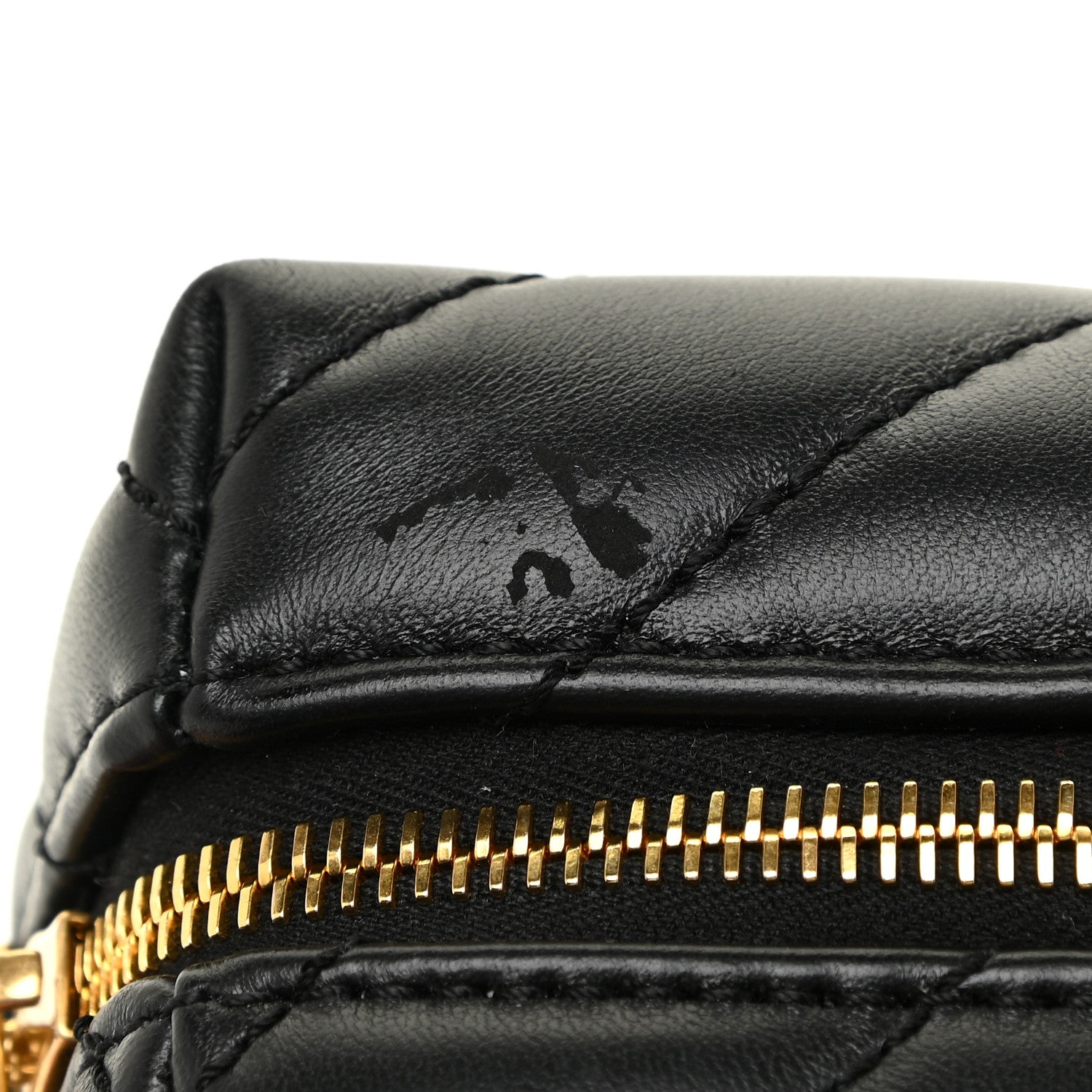 Off-White Calfskin Diagonal Quilted Jackhammer Camera Bag Black 10 of 10