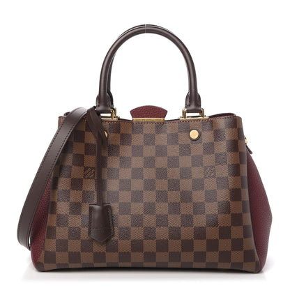 Louis Vuitton Damier Ebene Cuir Taurillon Brittany Bordeaux 1 of 8