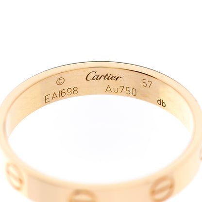 Cartier 18K Yellow Gold 3.5mm LOVE Wedding Band Ring 57 8 4 of 5