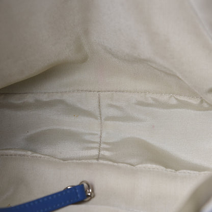 Chanel Washed Lambskin Quilted Chain Around Maxi Flap Light Blue 16 of 17
