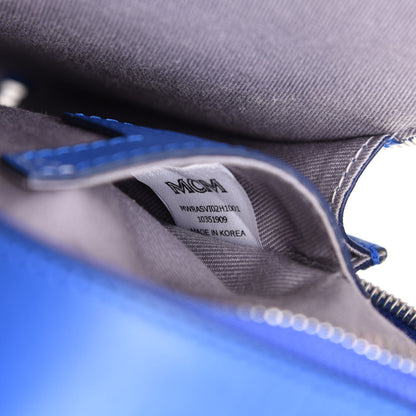 MCM Visetos Crossbody Pouch Blue 7 of 10