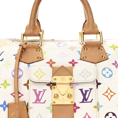 Louis Vuitton Monogram Multicolor Speedy 30 White 7 of 10