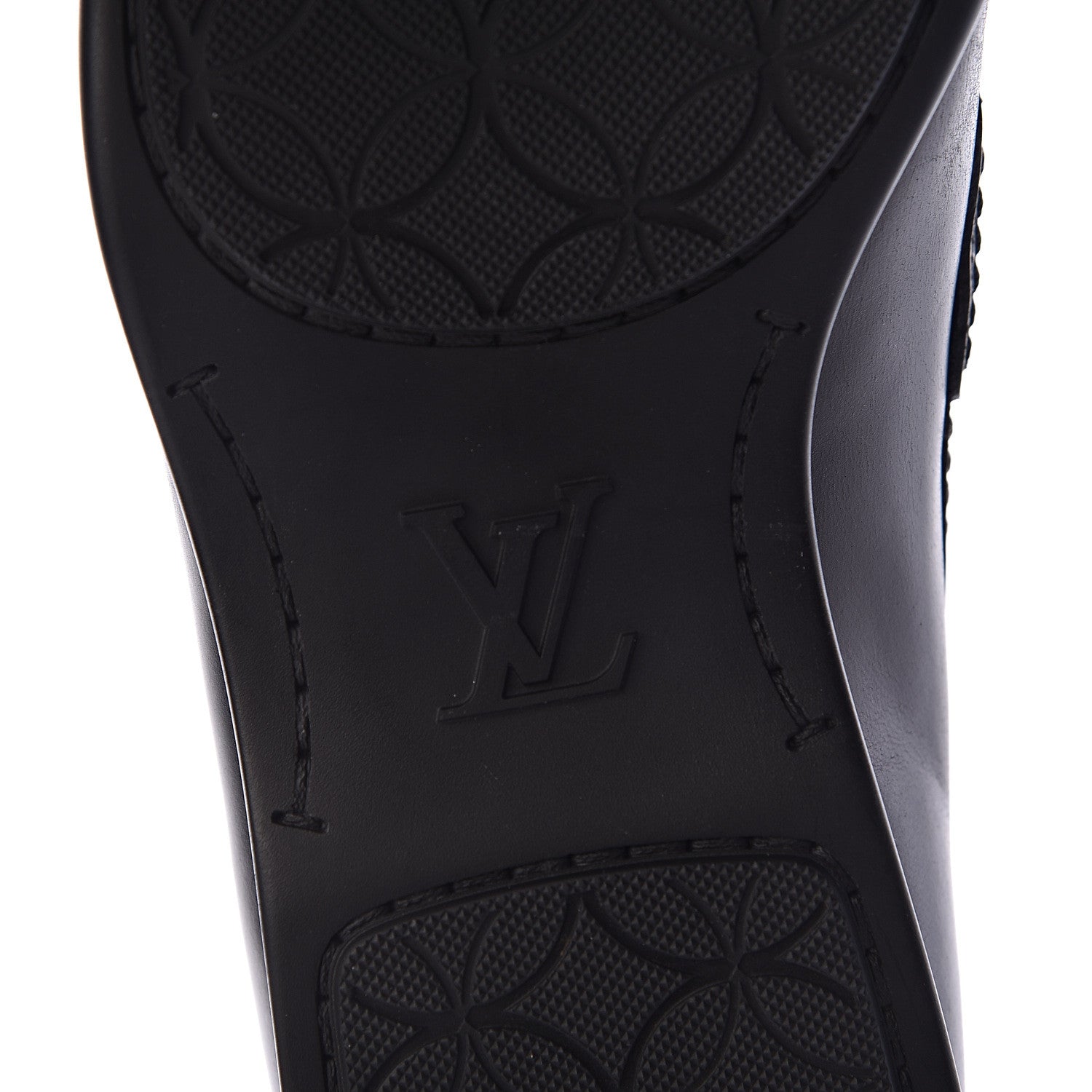 Louis Vuitton Calfskin Mens Loafers 7 Black 9 of 11