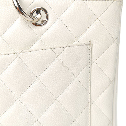 Chanel Caviar Quilted Grand Shopping Tote GST White 18 of 23
