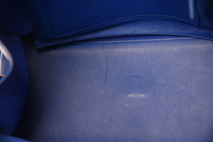 Saint Laurent Calfskin Medium Classic Y Cabas Royal Blue 13 of 24