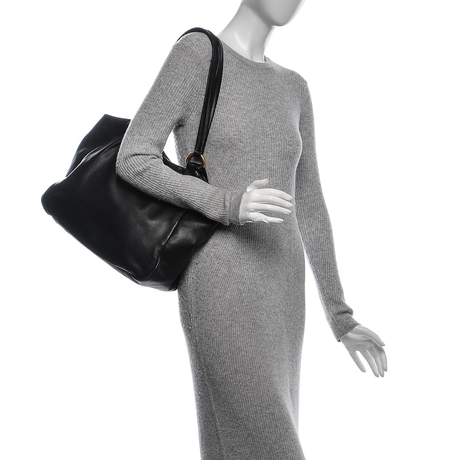 Prada Soft Calf Shoulder Bag Nero Black 2 of 10