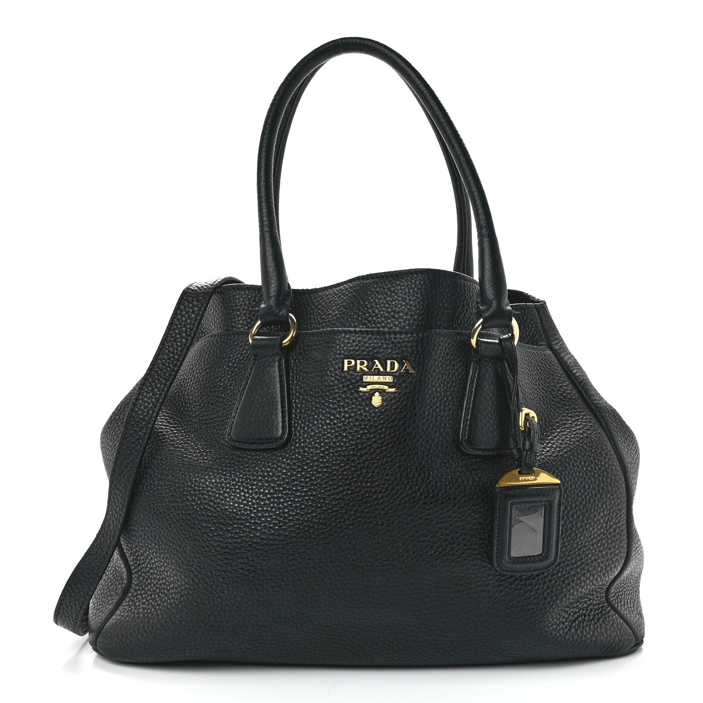 Vitello Daino Tote Black
