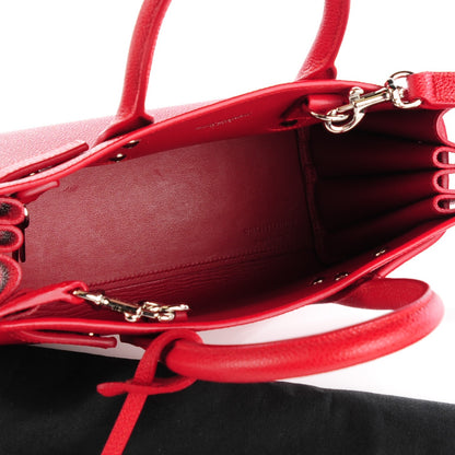 Saint Laurent Grained Calfskin Nano Sac De Jour Lipstick Red 5 of 7