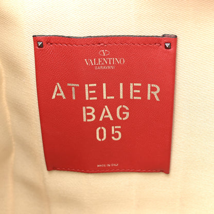 Valentino Garavani Canvas Atelier 05 Plisse Edition Medium Tote Bag Naturale 6 of 14