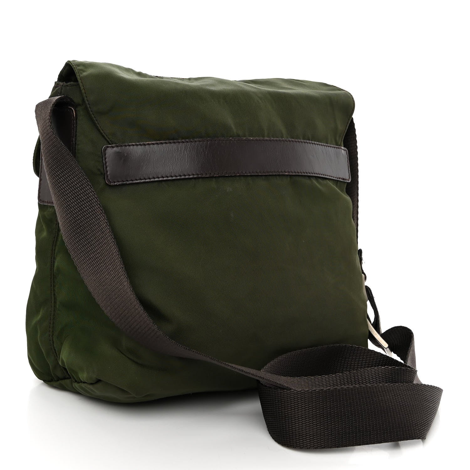 Prada Nylon Vela Small Hunting Bag Green 3 of 14